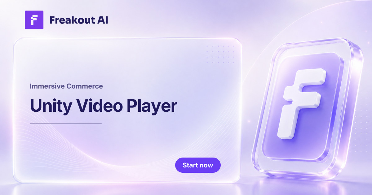 Unity SDK - Freakout AI | WebGL Video Streaming